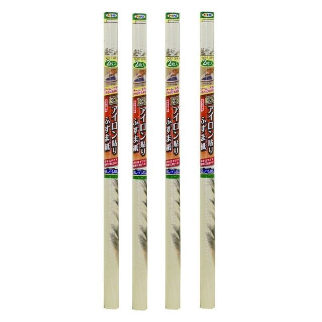 アサヒペン ＥＸアイロン貼りふすま紙 ２枚入り Ｎｏ．２０１山水 4本セット