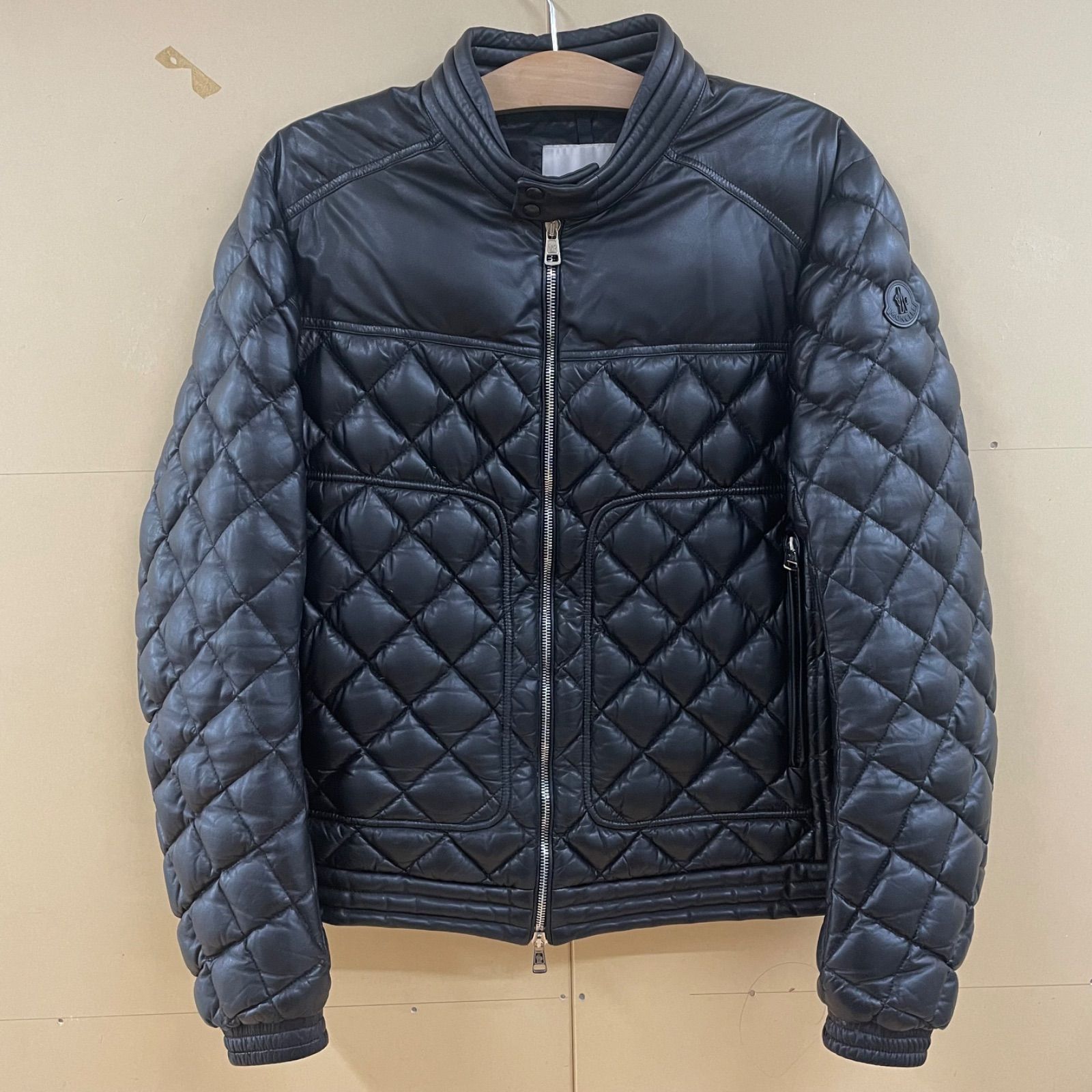 ◎MONCLER モンクレール GEMOT ジェモット レザーダウンジャケット