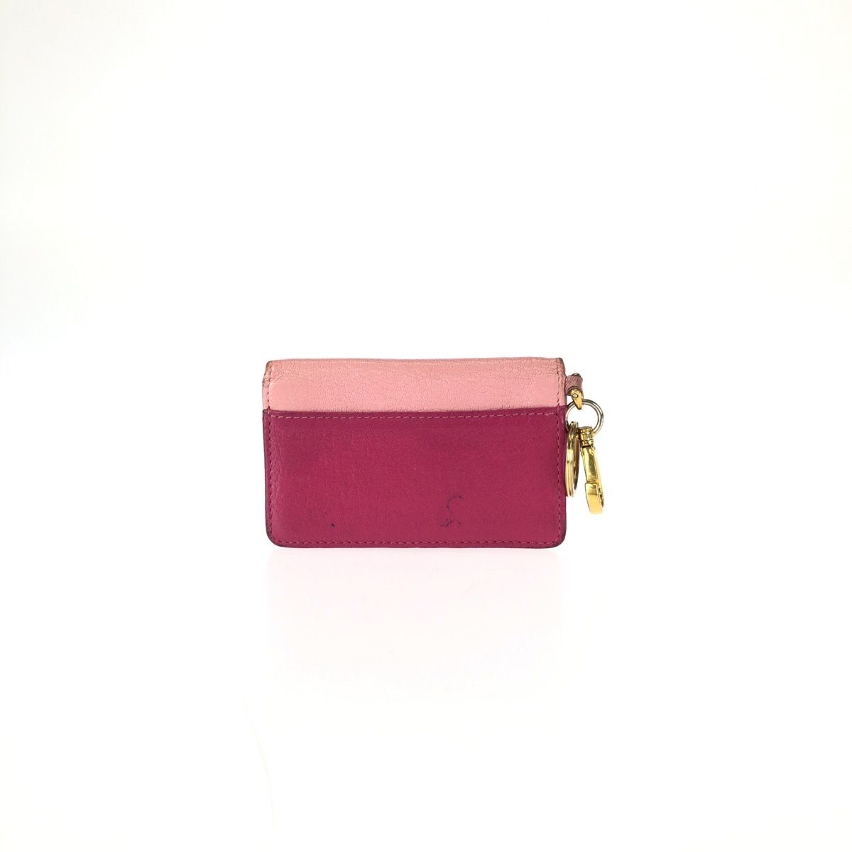 MIUMIU ミュウミュウ マドラス バイカラー ピンク ゴールド金具 レザー