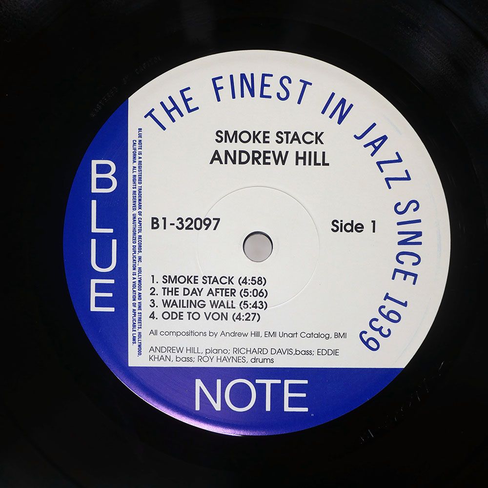 米 重量盤 US盤 ANDREW HILL/SMOKE STACK/BLUE NOTE B132097 LP - メルカリ