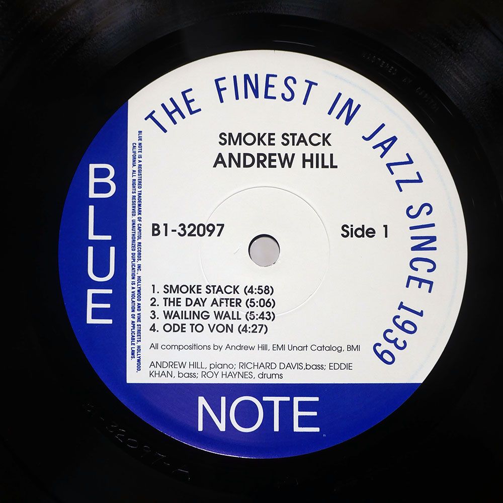米 重量盤 US盤 ANDREW HILL/SMOKE STACK/BLUE NOTE B132097 LP - メルカリ