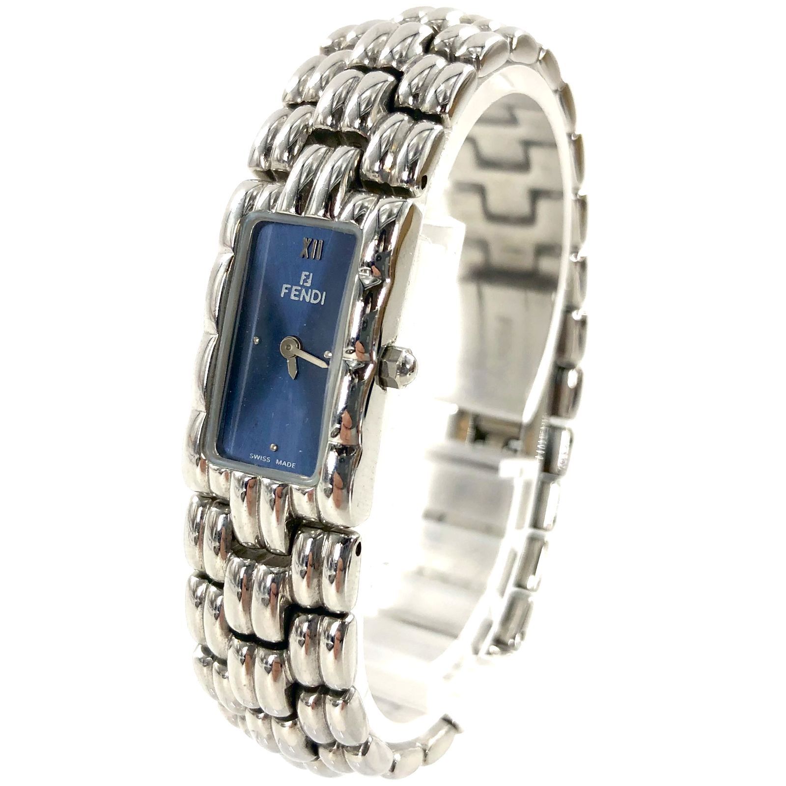 FENDI フェンディ 660L オロロジ SS/QZ ネイビー文字盤 レディース