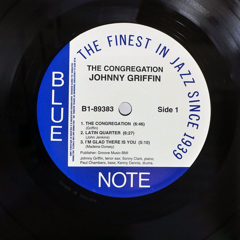 米 ステレオ盤 重量盤 US盤 JOHNNY GRIFFIN/CONGREGATION/BLUE NOTE