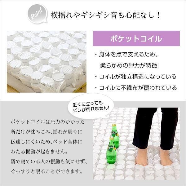 ロール梱包 ポケットコイルマットレス クイーンサイズ ホワイト 片面