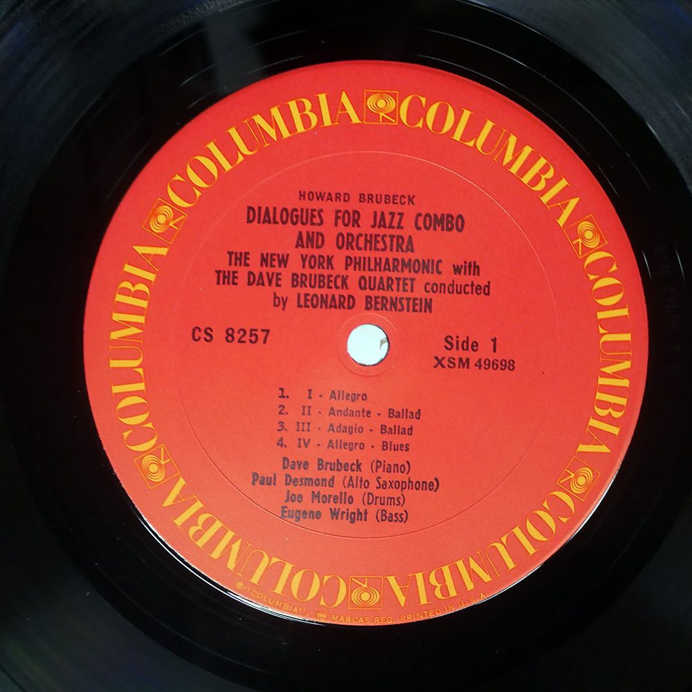 米 US盤 DAVE BRUBECK/MUSIC FROM WEST SIDE STORY AND OTHER WORKS