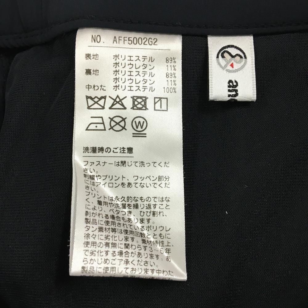 美品】アンパスィ 中綿パンツ 黒 裾ドローコード レディース M ゴルフ