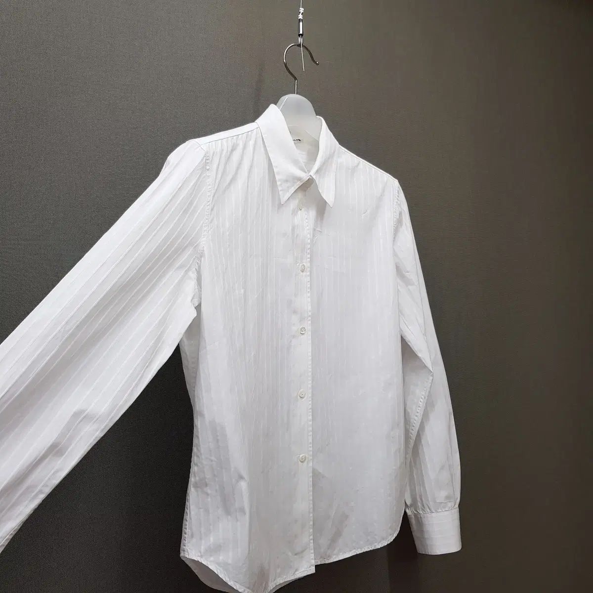 ロロ・ピアーナ Loro Piana ストライプ コットン シャツ サイズ46