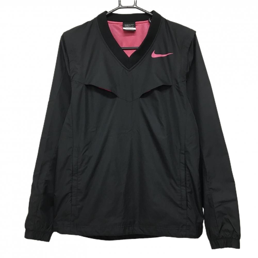 超美品】ナイキゴルフ 2WAYスニード 黒×ピンク STORM-FIT ブルゾン V