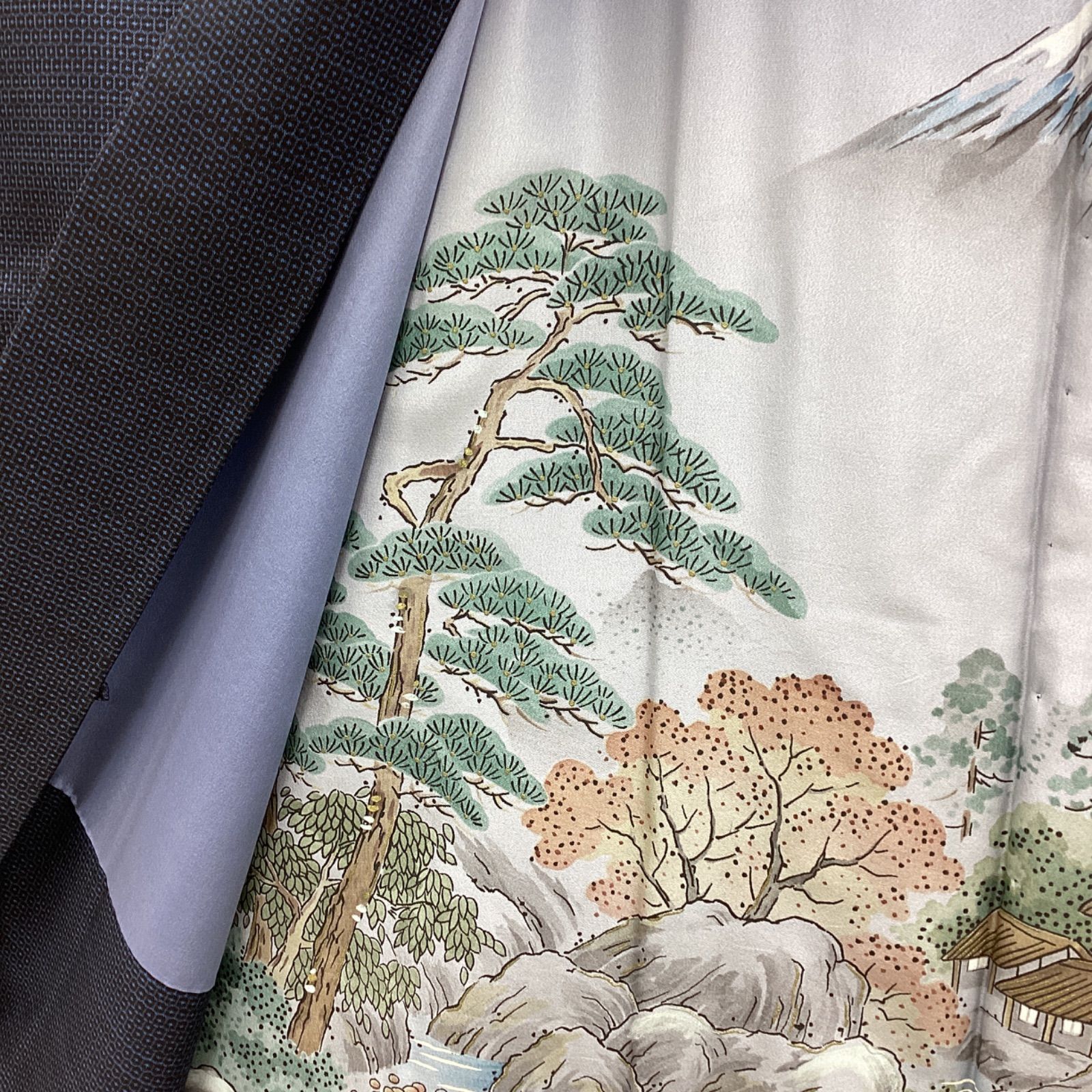 中古品 袷羽織 大島紬 メンズ 正絹 R466 - メルカリ