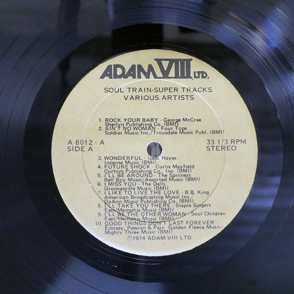 米 US盤 VA/SOUL TRAIN: SUPER TRACKS/ADAM VIII LTD. A8R8012 LP