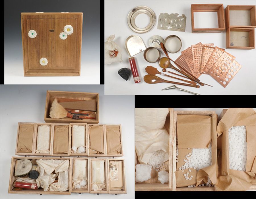 盆石道具 盆栽道具 盆景 盆栽 砂箪笥 道具 白砂 天然石 盆石など 一式