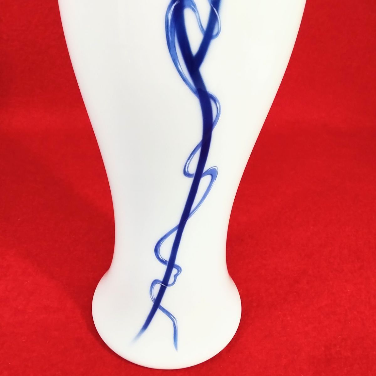 有田焼 深川製磁 オリエンタルブルー ヌーボー 9号 花生 花瓶 《NO