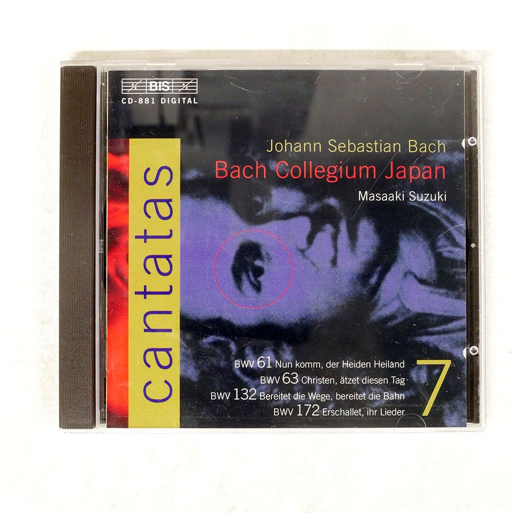 スウェーデン盤 鈴木雅明/J.S.BACH: CANTATAS 7/BIS BISCD881 CD