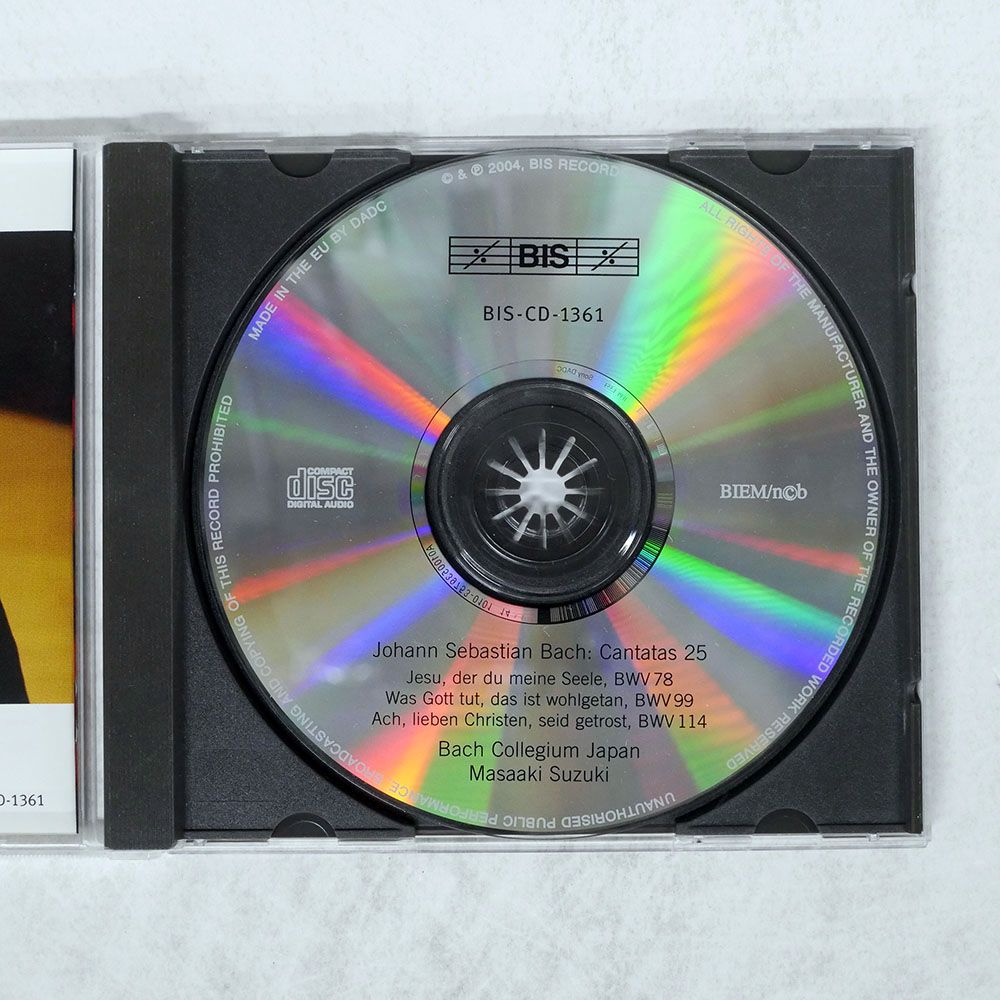 スウェーデン盤 鈴木雅明/J.S.BACH: CANTATAS 25/BIS BISCD1361 CD