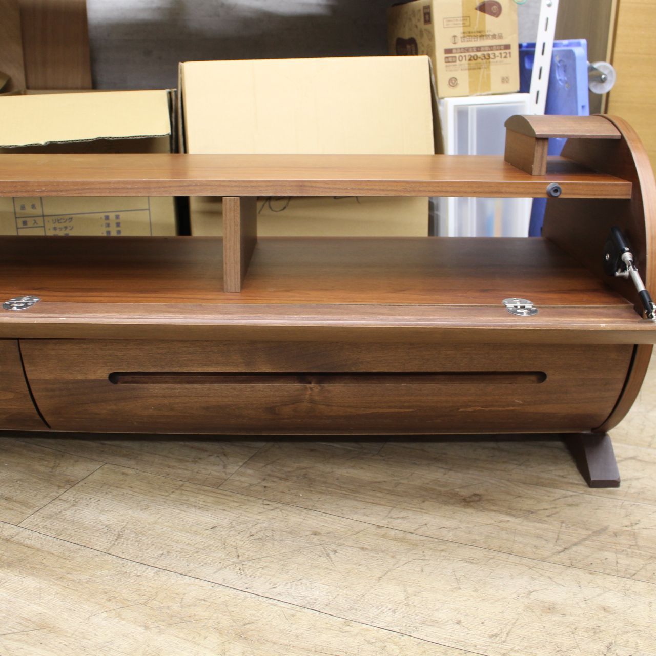 553)マルヨシ民芸家具 テレビボード ルラード (ROULADE) 円柱（丸太