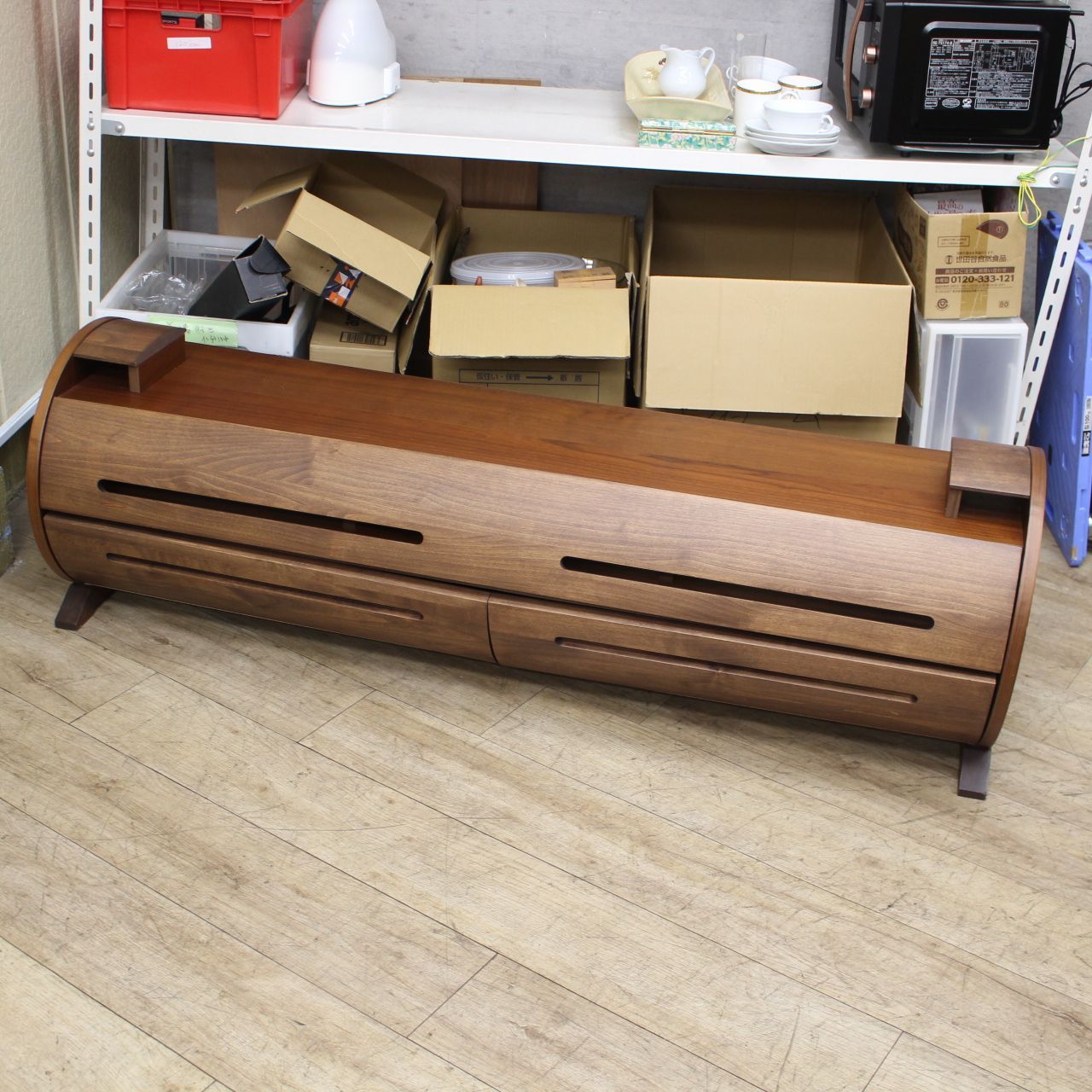553)マルヨシ民芸家具 テレビボード ルラード (ROULADE) 円柱（丸太