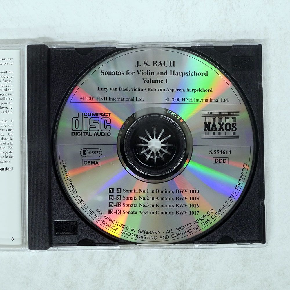 ヨーロッパ盤 ルーシーファンダール/J.S.BACH: SONATAS FOR VIOLIN AND