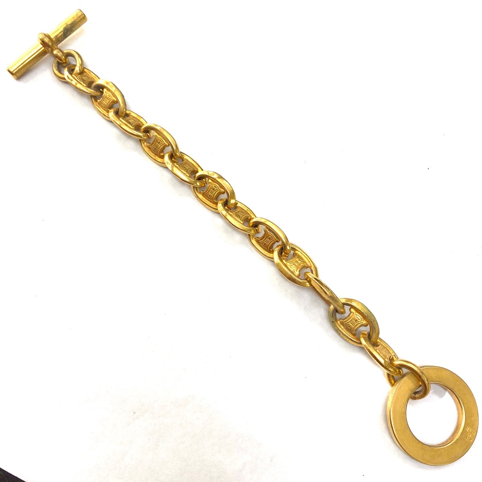 オールドセリーヌ CELINE ブレスレット トリオンフシェーヌダンクル