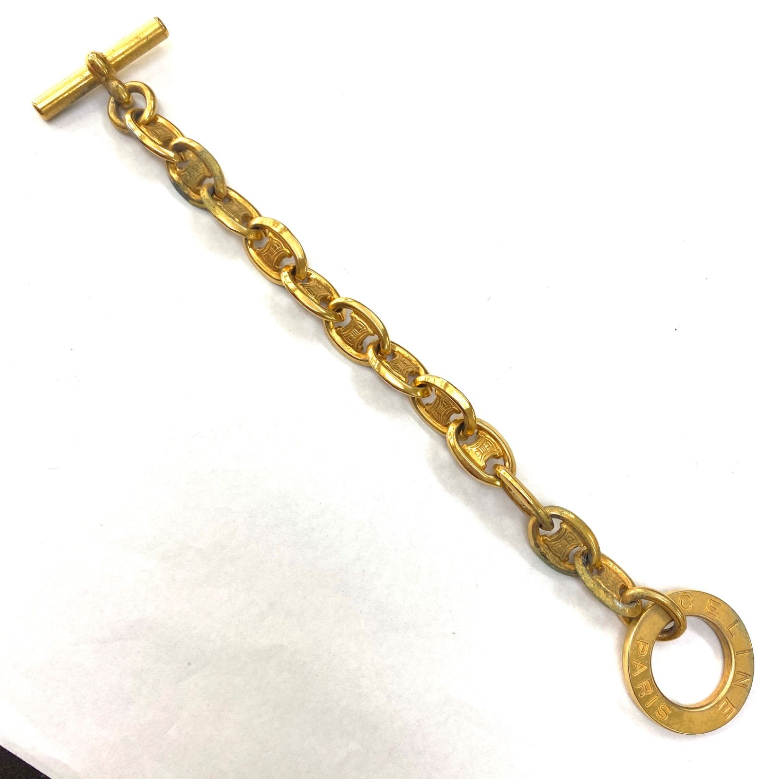 オールドセリーヌ CELINE ブレスレット トリオンフシェーヌダンクル