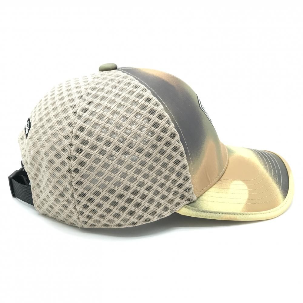 美品】ラッセルノ メッシュキャップ ブラウン×イエロー系 ルチャマスク