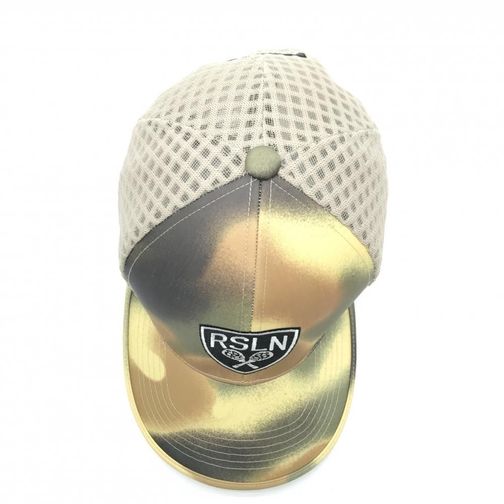 美品】ラッセルノ メッシュキャップ ブラウン×イエロー系 ルチャマスク