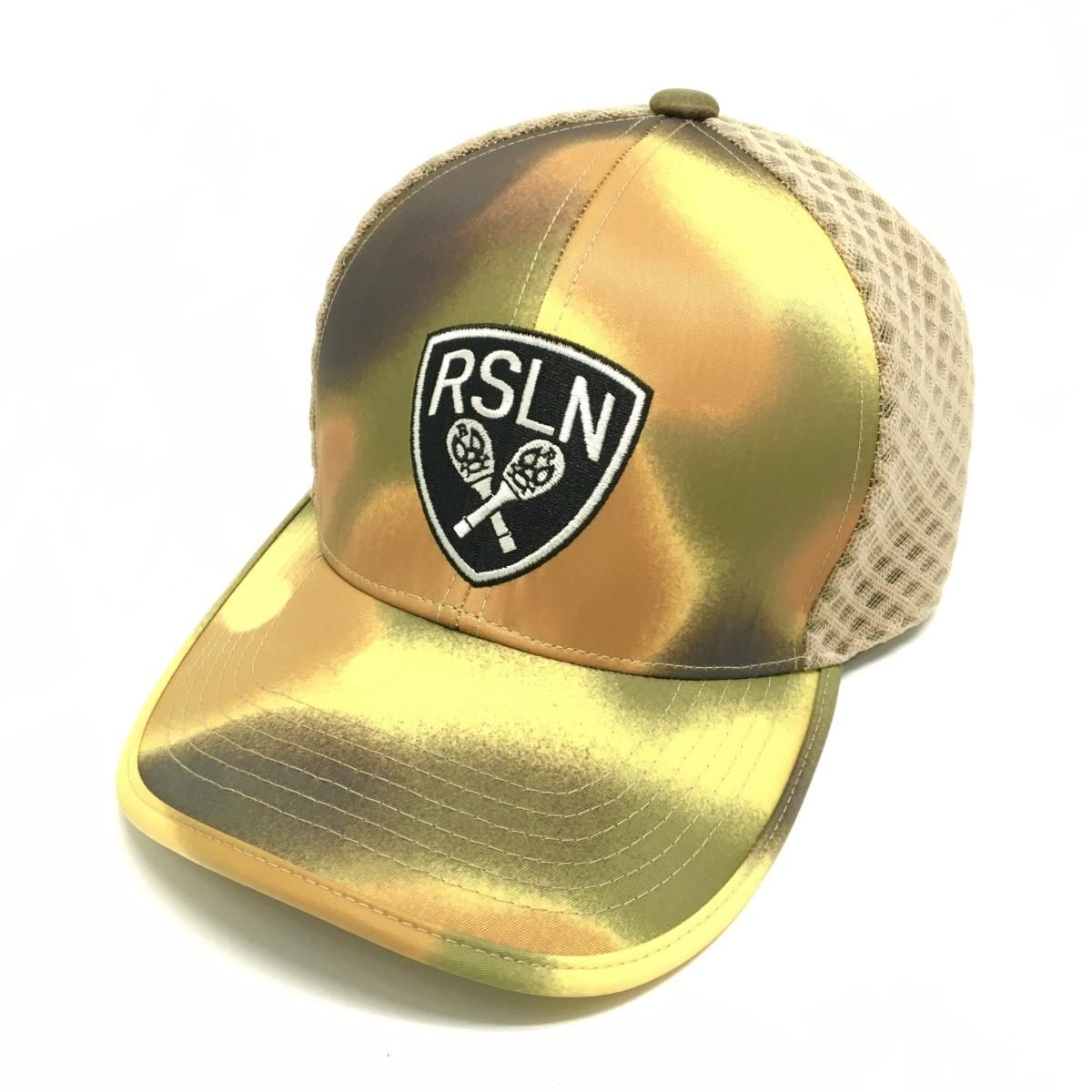 美品】ラッセルノ メッシュキャップ ブラウン×イエロー系 ルチャマスク