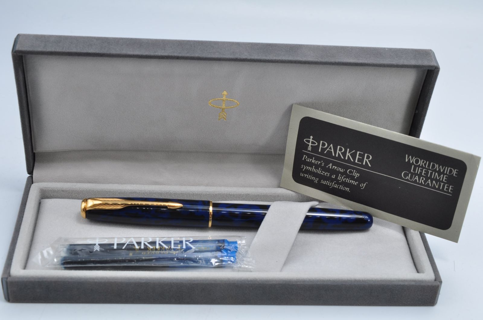 未使用 PARKER パーカー SONNET ソネット 万年筆 筆記具 ブルー