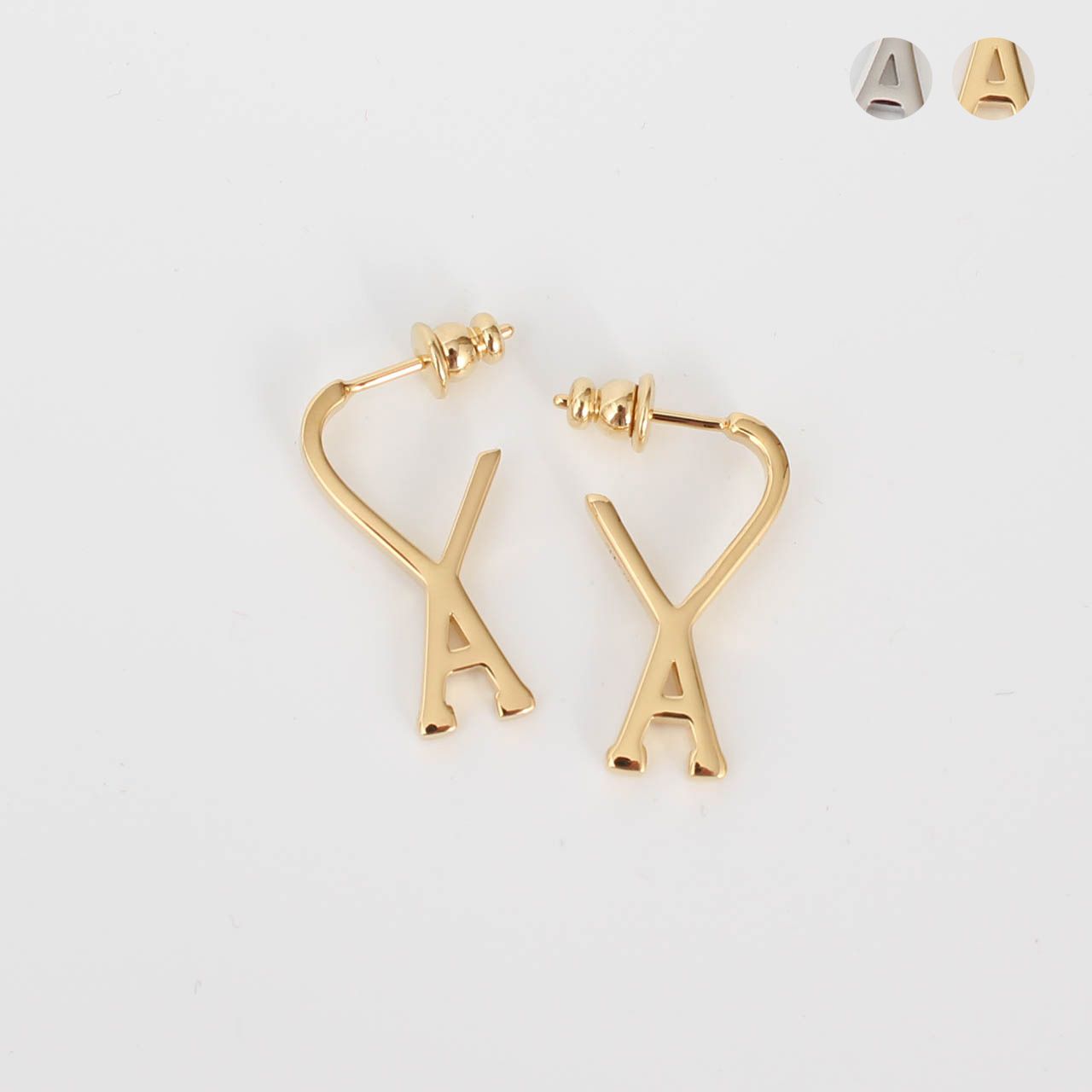 アミパリス AMI PARIS ピアス AMI DE COEUR SMALL HOOP EARRINGS