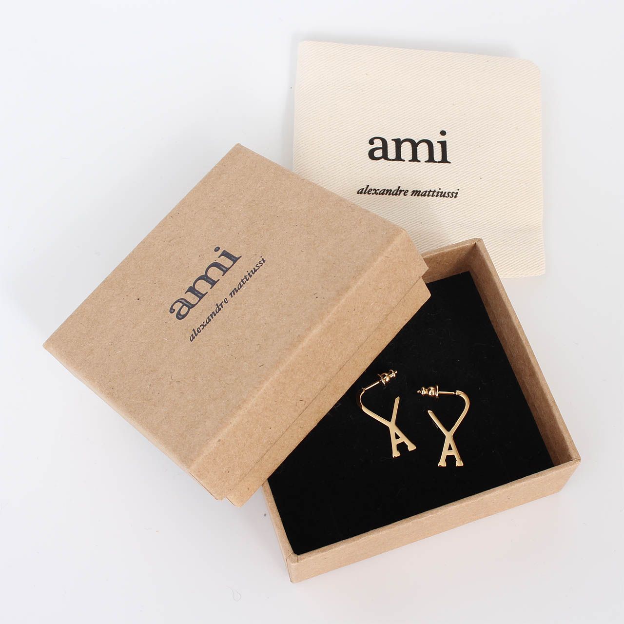 アミパリス AMI PARIS ピアス AMI DE COEUR SMALL HOOP EARRINGS 