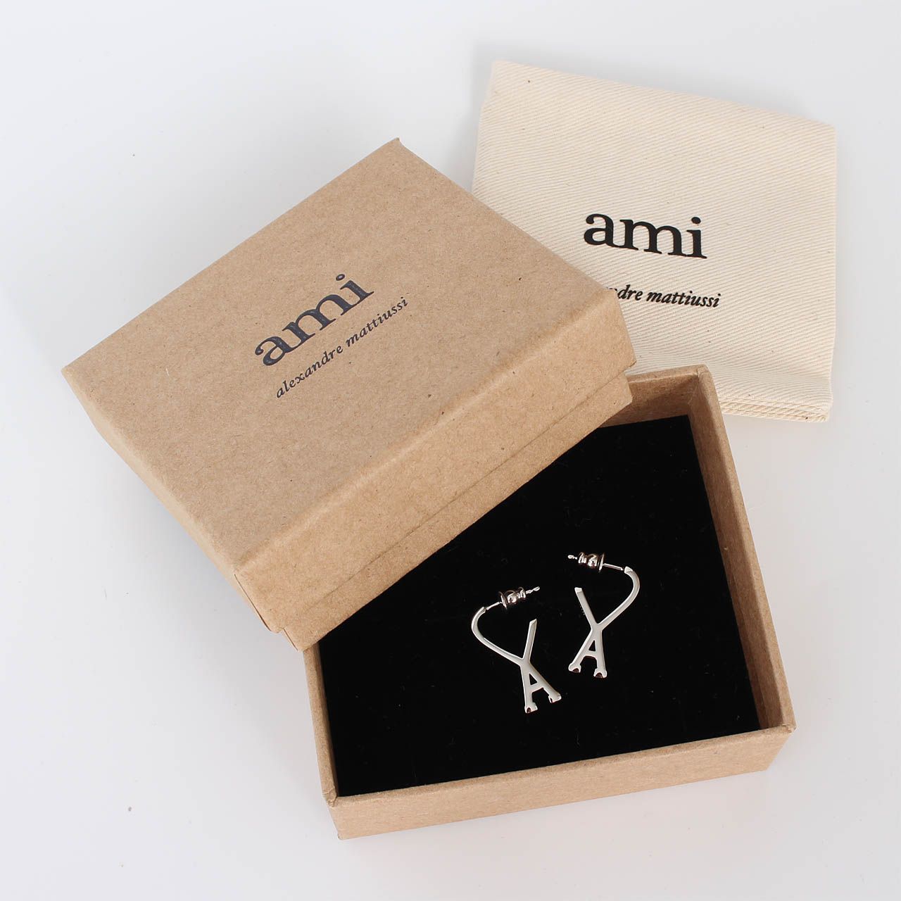 AMI PARIS/ スモールフープピアス 両耳 GLD