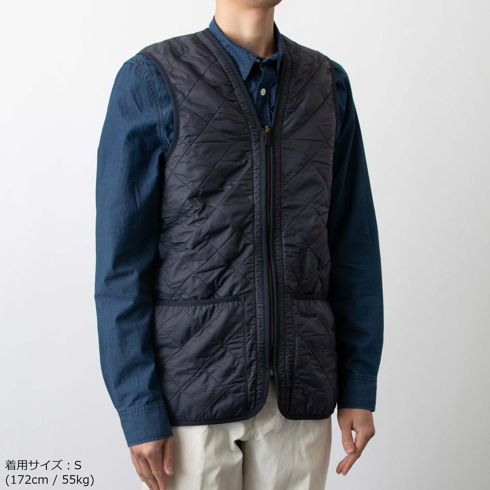 バブアー BARBOUR キルティングベスト POLARQUILT WAISTCOAT/ZIP-IN 