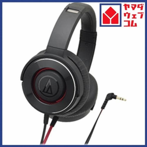 オーディオテクニカ ATH-WS550-BRD ダイナミック密閉型ヘッドホン ブラックレッド
