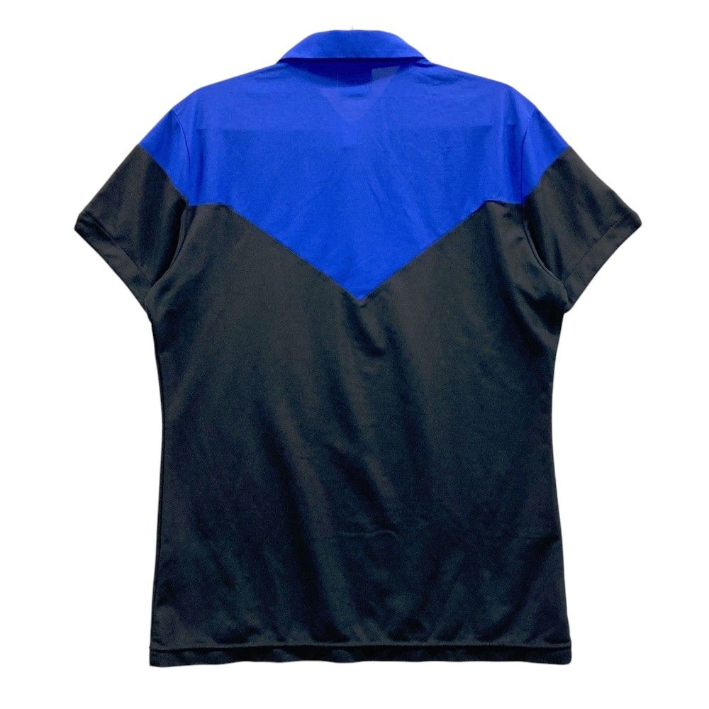 サイズ：L DESCENTE GOLF デサントゴルフ 半袖ポロシャツ ブルー系