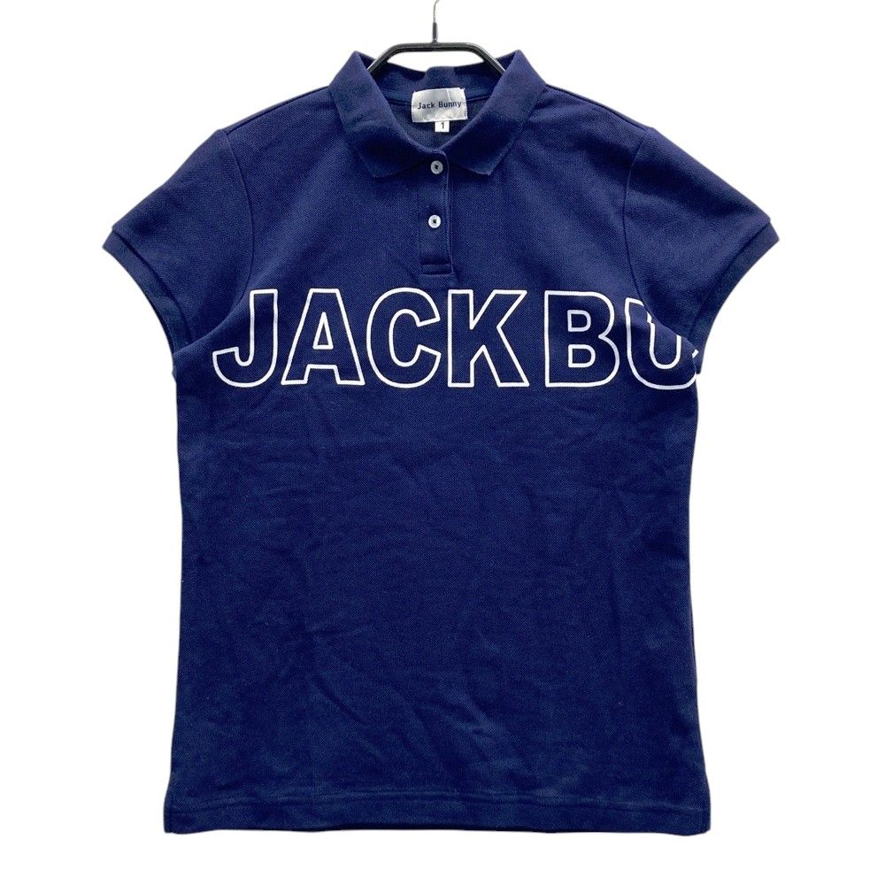 サイズ：1 JACK BUNNY ジャックバニー 半袖ポロシャツ ネイビー系