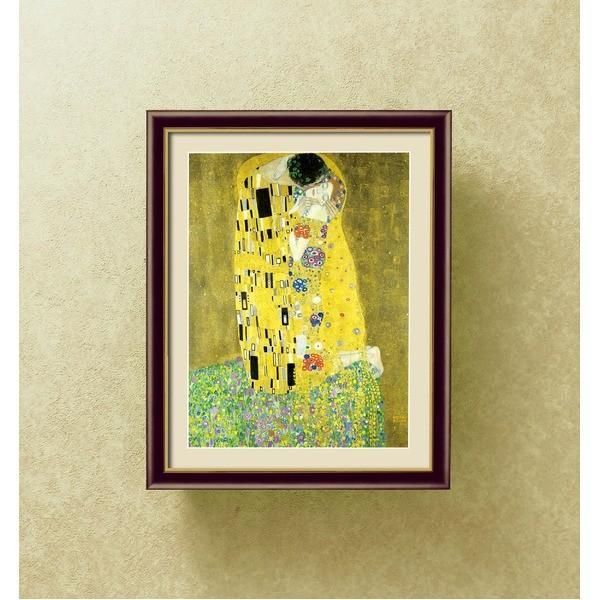 グスタフ・クリムトの代表作 〕 F4号 接吻 クリムト展 ウィーンと日本