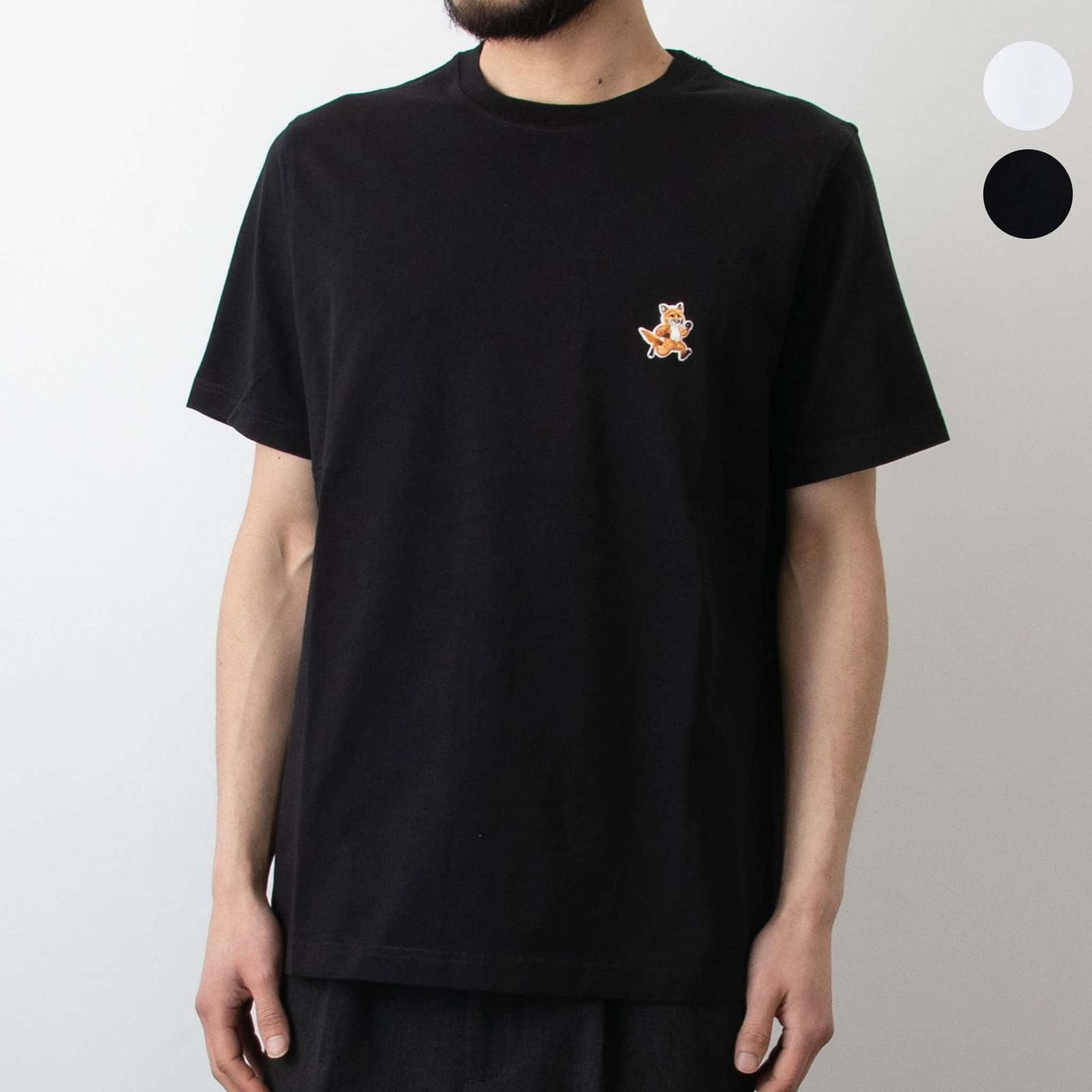 メゾン キツネ MAISON KITSUNE 半袖Tシャツ SPEEDY FOX PATCH COMFORT