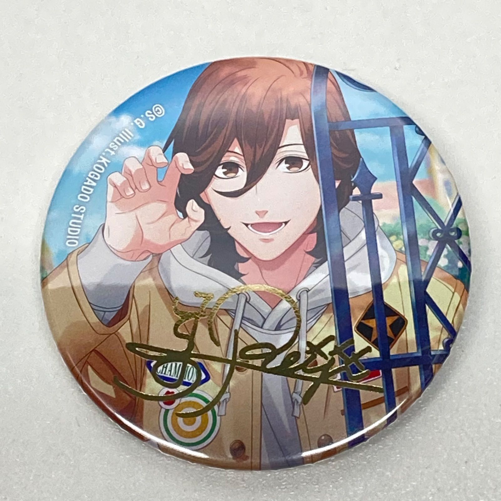 うたプリ 寿嶺二 缶バッジ Best Shots from Everyday Life Ver. 金箔