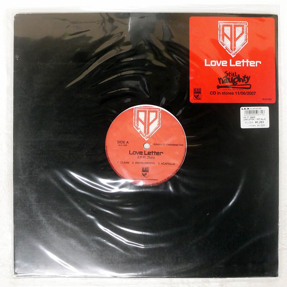 米 US盤 A.P. (FEAT. ZHAN? & TREACH)/LOVE LETTER/ALL BETS DOWN
