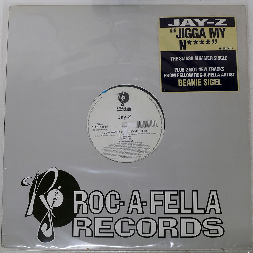 米 US盤 JAY-Z/JIGGA MY N**** / WHAT A THUG ABOUT/ROC-A-FELLA