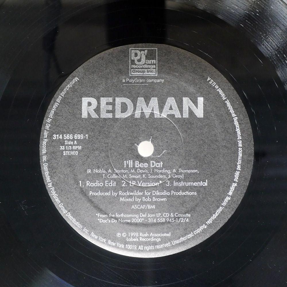 米 US盤 REDMAN/SAME/DEFJAM NONE 12 - メルカリ