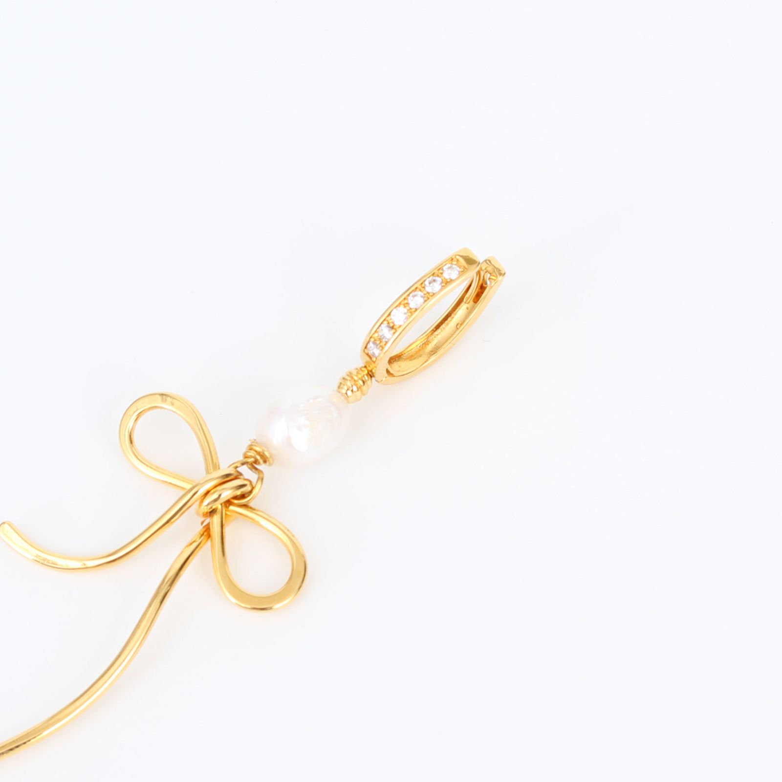 マルニ MARNI ピアス BOW DROP EARRINGS WITH PEARLS [リボンドロップ 