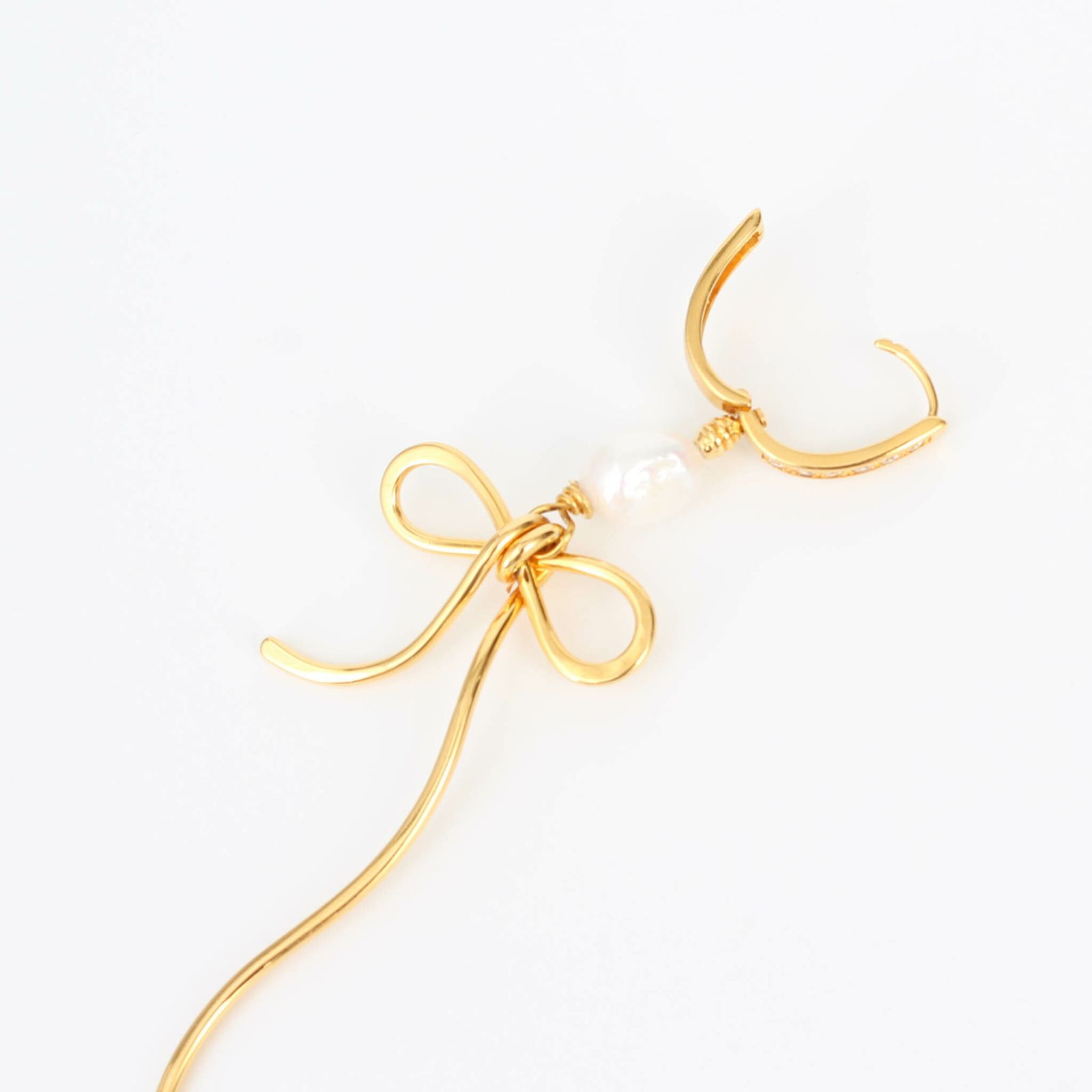 マルニ MARNI ピアス BOW DROP EARRINGS WITH PEARLS [リボンドロップ 