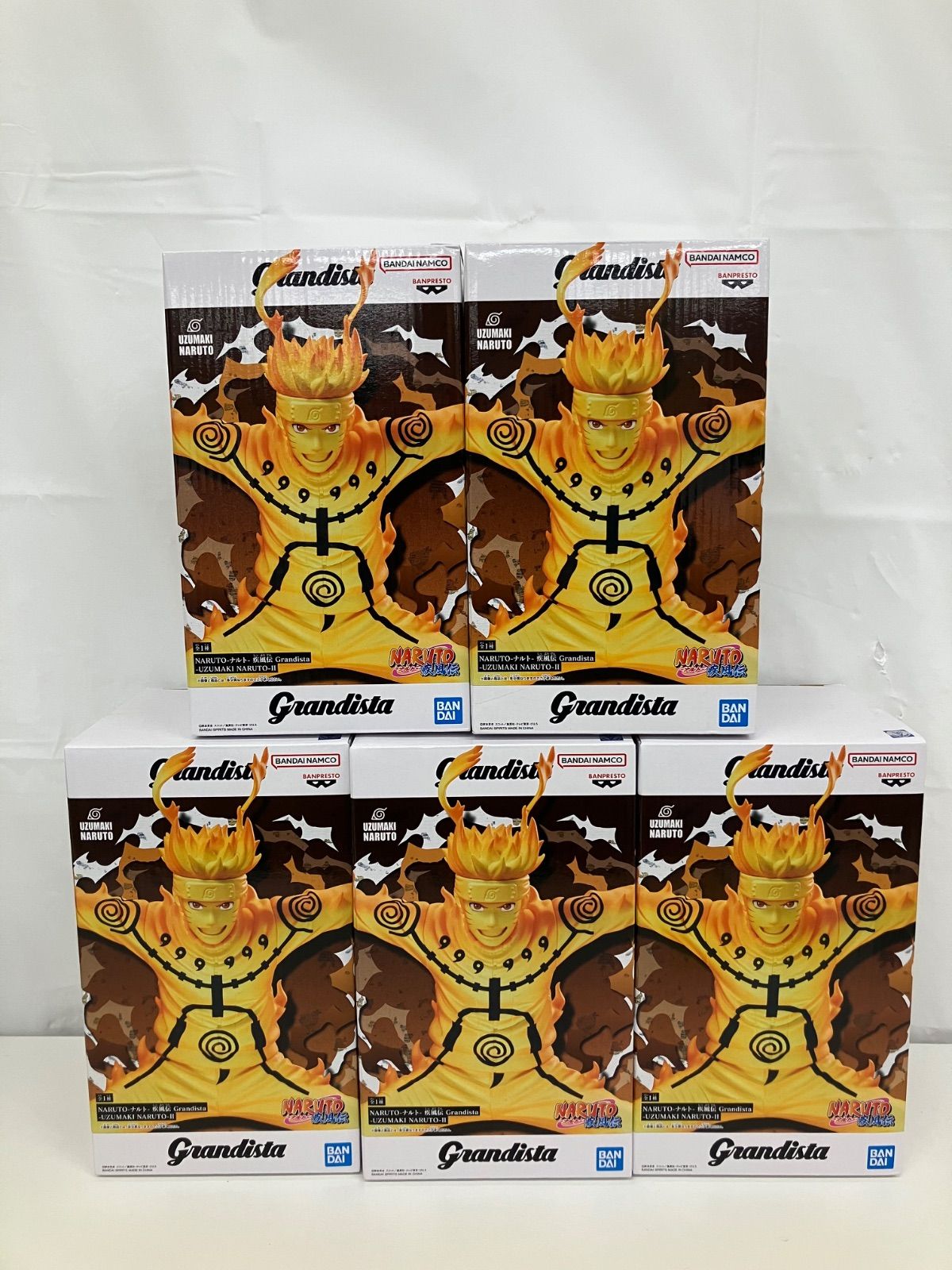 未開封 NARUTO 疾風伝 Grandista うずまきナルト 5個セット LF2846