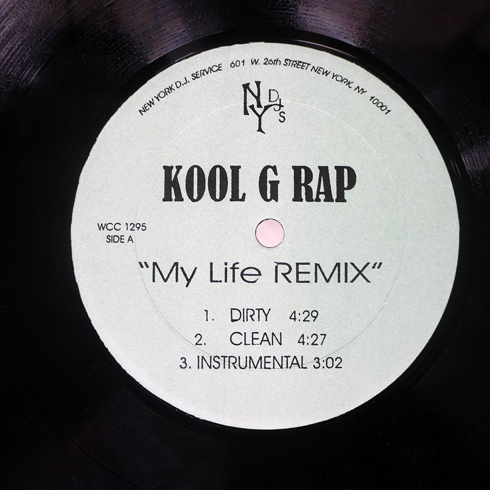 米 US盤 KOOL G RAP/MY LIFE (REMIX) / IT'S ON/NEW YORK DJ SERVICE