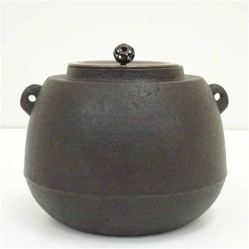 釜師 人間国宝 高橋敬典造 手取釜（共箱） 茶道 茶道具 おしゃれ 茶釜