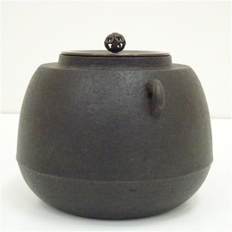 釜師 人間国宝 高橋敬典造 手取釜（共箱） 茶道 茶道具 おしゃれ 茶釜