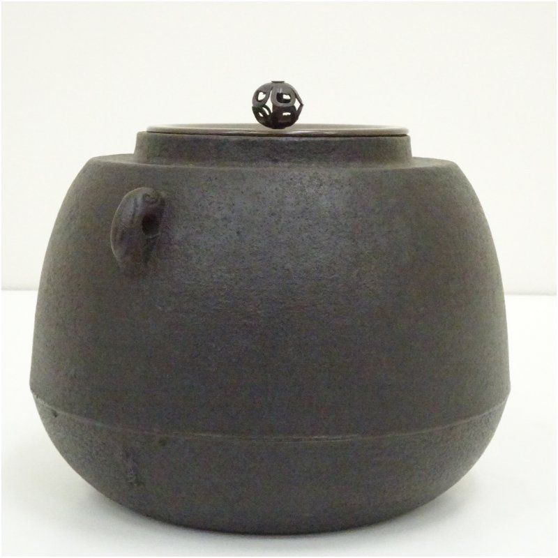 釜師 人間国宝 高橋敬典造 手取釜（共箱） 茶道 茶道具 おしゃれ 茶釜