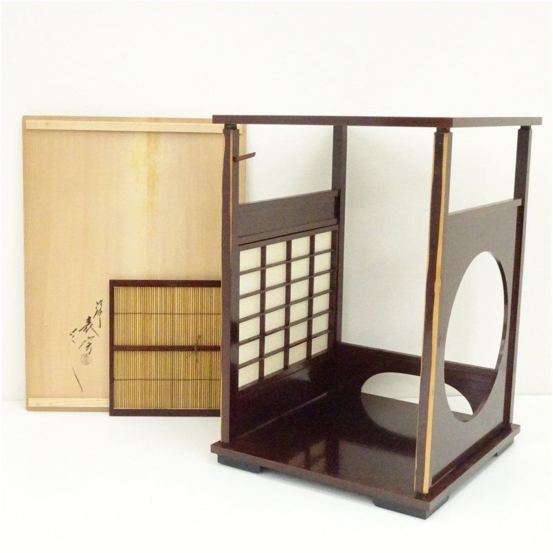 塗師 川瀬表完造 円能斎好吉野棚（共箱） 茶道 茶道具 おしゃれ 茶器