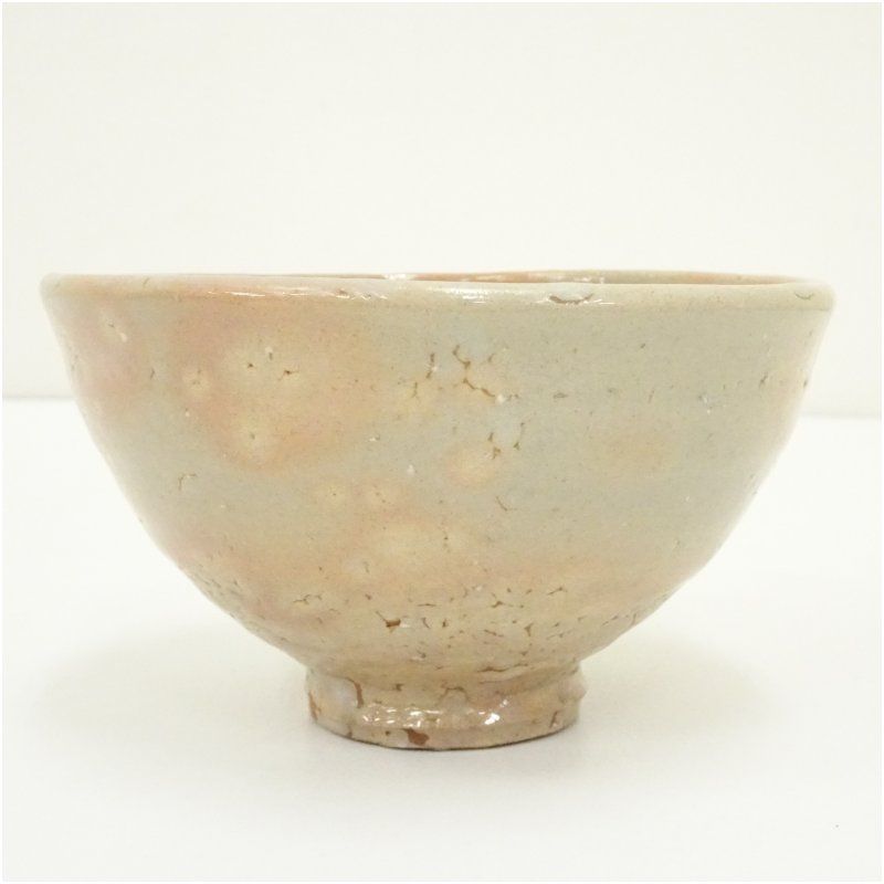 萩焼 東光山 大和吉孝松緑造 茶碗（共箱） 茶道 抹茶 おしゃれ 抹茶