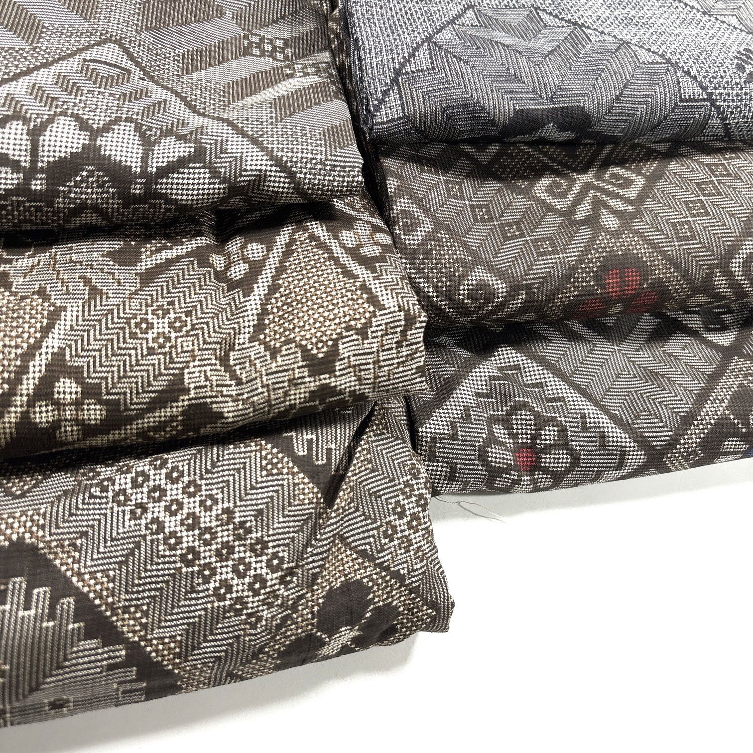 アンティーク 大島紬 龍郷など 6枚 正絹 着物まとめ売り 同梱購入歓迎